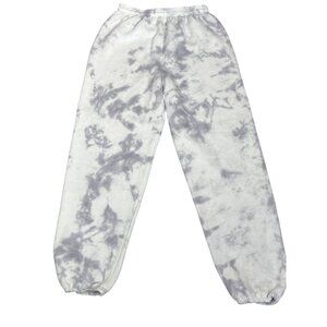 BFFS & BABES Smoke Show Joggers Gray Tie Dye Sz M